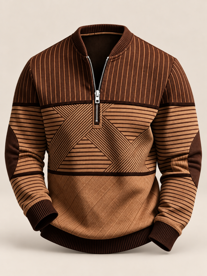 Silvio Herrenpullover mit Halbzip