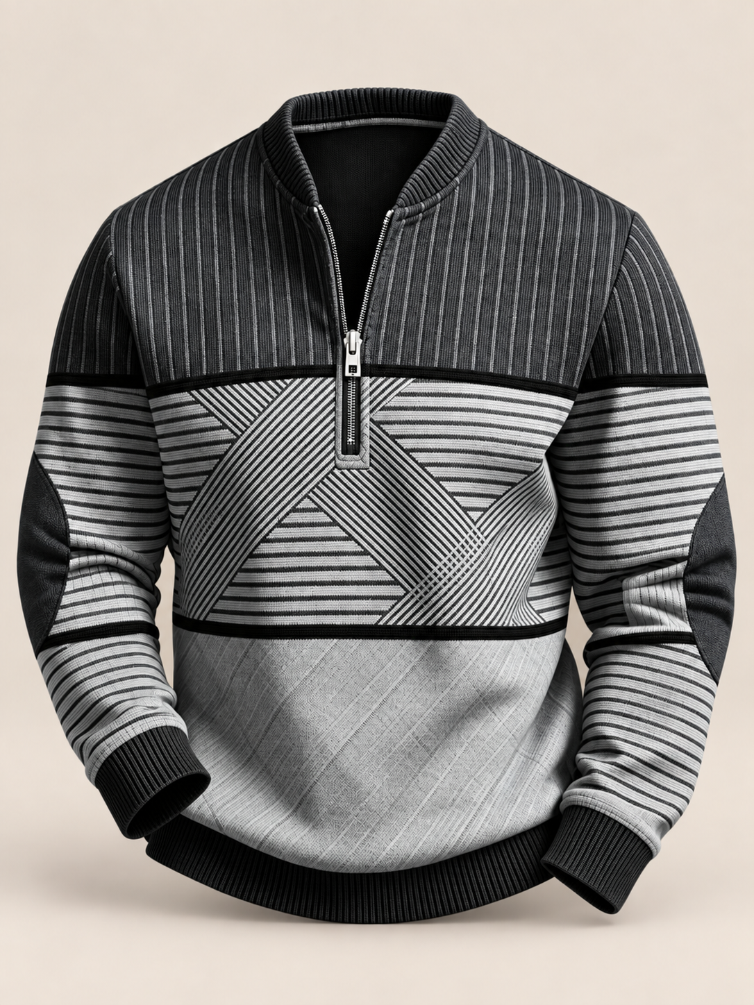 Silvio Herrenpullover mit Halbzip