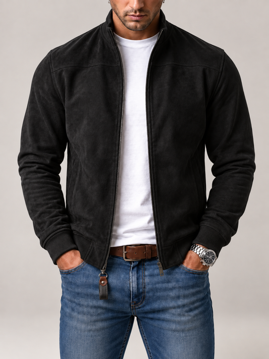 Corrado Wildleder-Bomberjacke