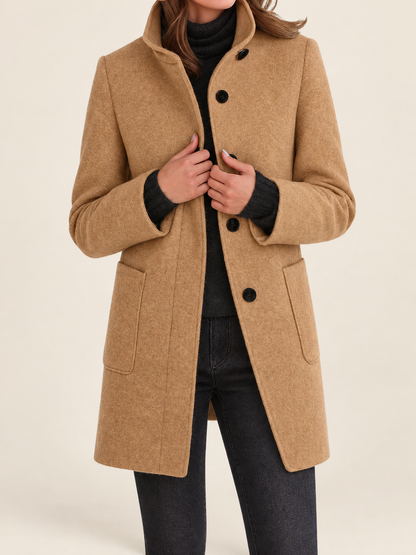Nora Komfortjacke mit hohem Kragen