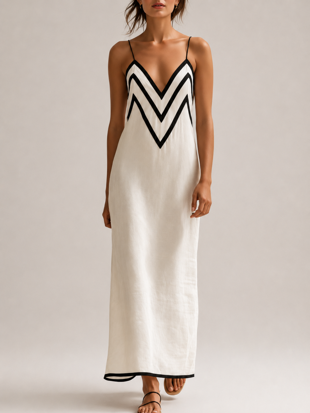 Elisa Chevron-Maxikleid
