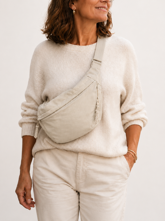 Alpenbeige Schultertasche