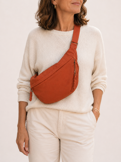 Nylon-Schultertasche