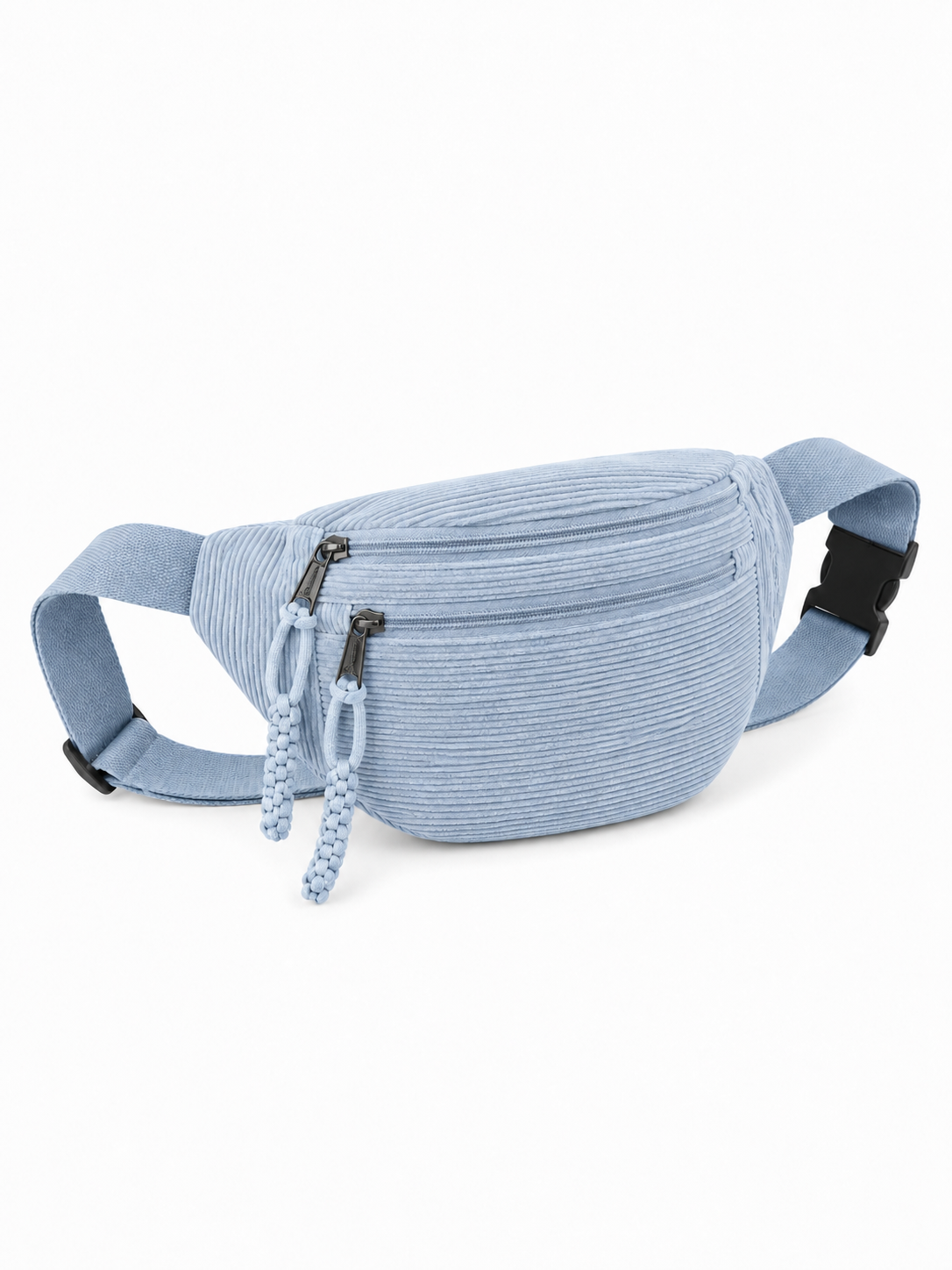 Blau Cord-Schultertasche
