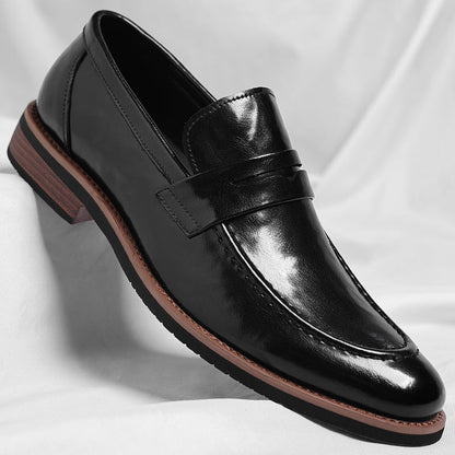 Patinierte Penny-Loafer
