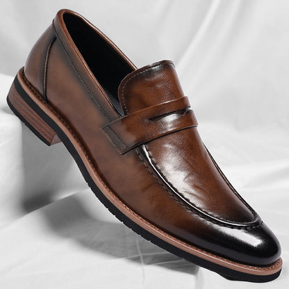 Patinierte Penny-Loafer