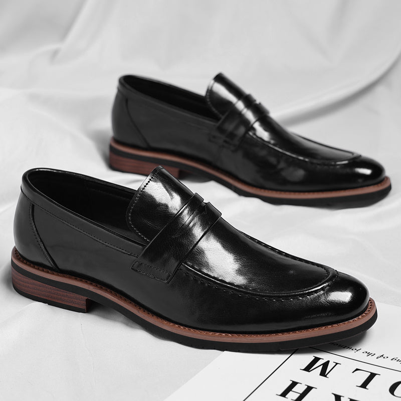Patinierte Penny-Loafer