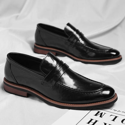 Patinierte Penny-Loafer
