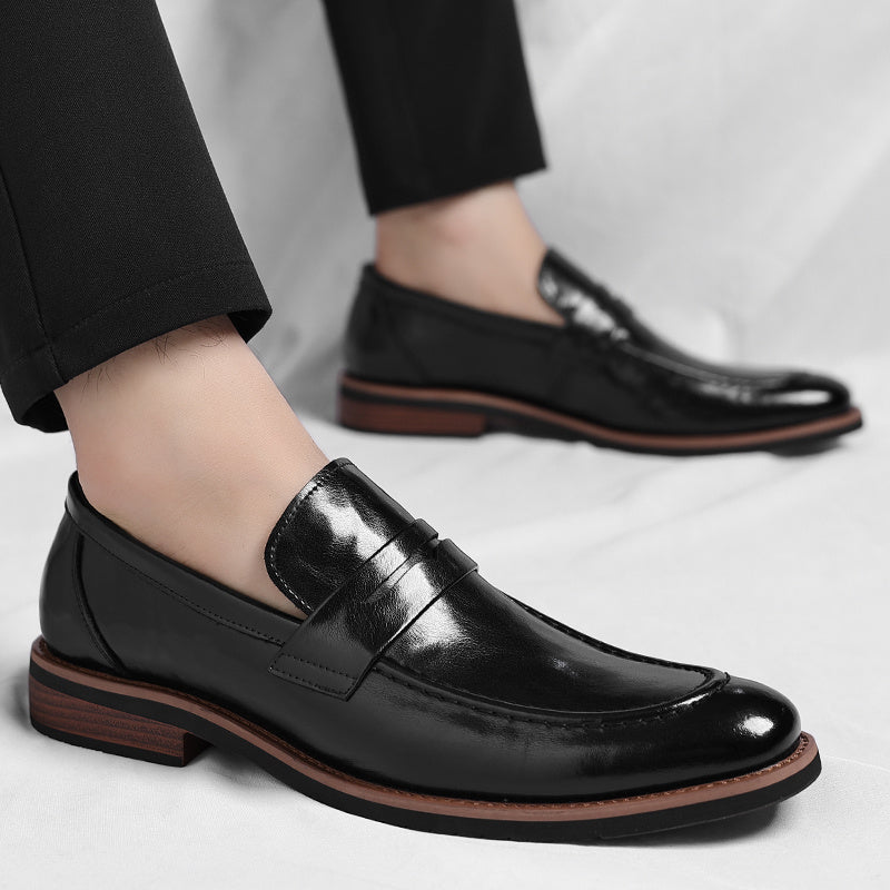 Patinierte Penny-Loafer