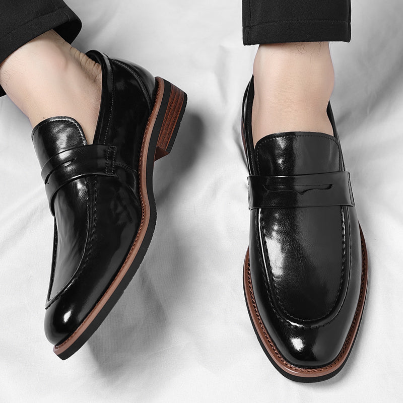 Patinierte Penny-Loafer