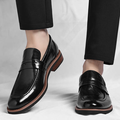 Patinierte Penny-Loafer