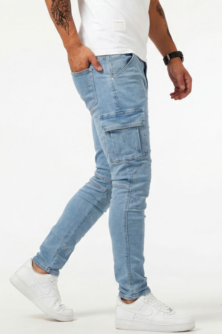 Elastische Cargo Jeans