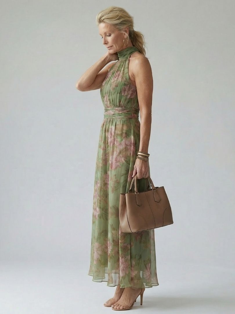 Naomi | Halter Maxi Kleid
