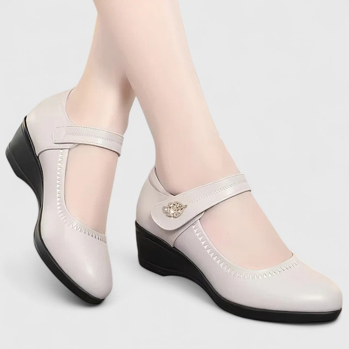 Élise Keilabsatz Riemchenschuhe