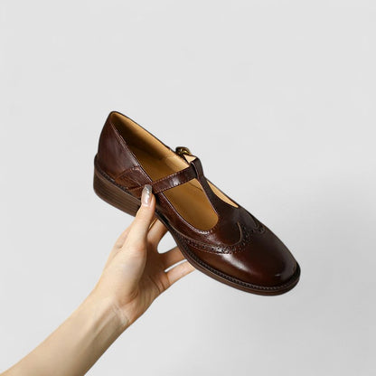 Margot Perforierte Riemchenschuhe
