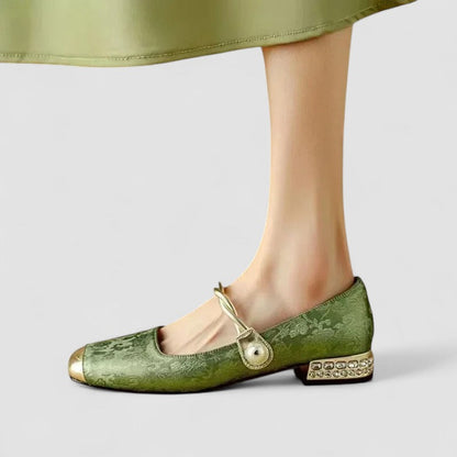 Camille Satin-Pumps Zierabsatz