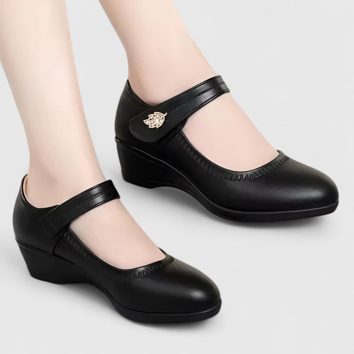 Élise Keilabsatz Riemchenschuhe