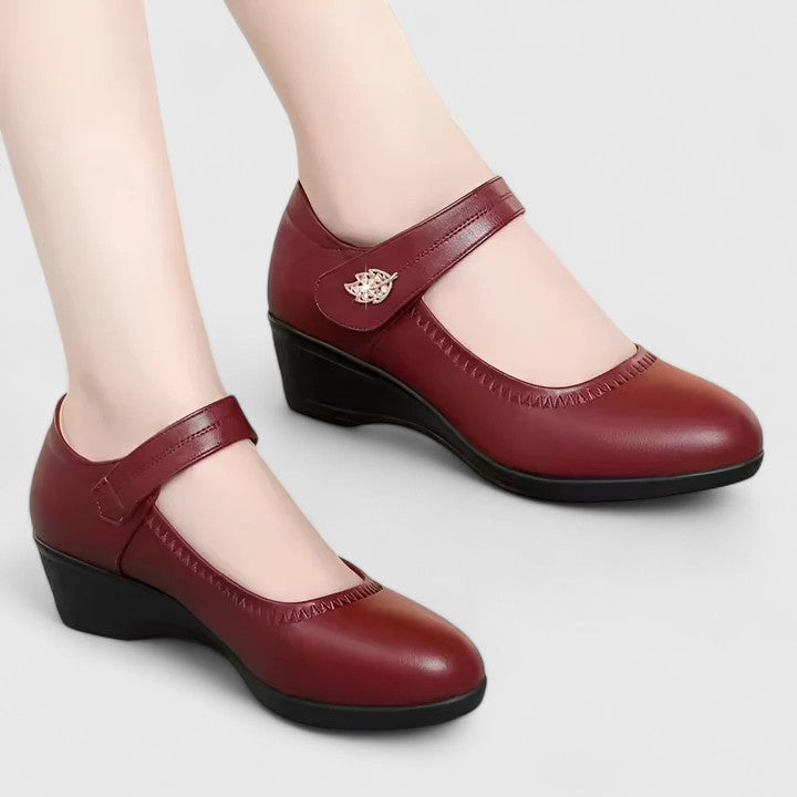 Élise Keilabsatz Riemchenschuhe