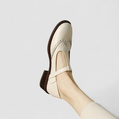 Margot Perforierte Riemchenschuhe