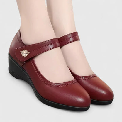 Élise Keilabsatz Riemchenschuhe