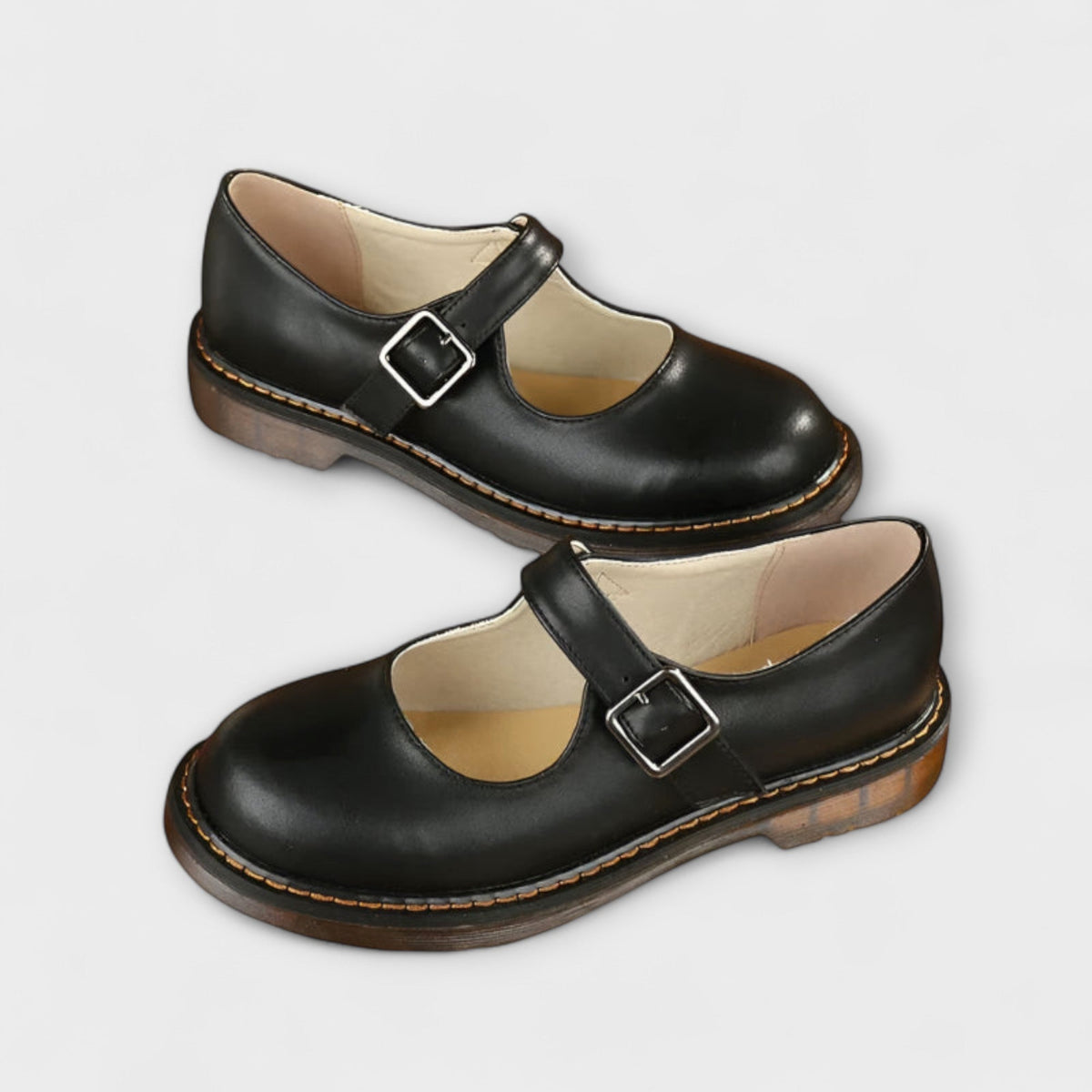 Claire Schnallen-Loafer Ziernähte