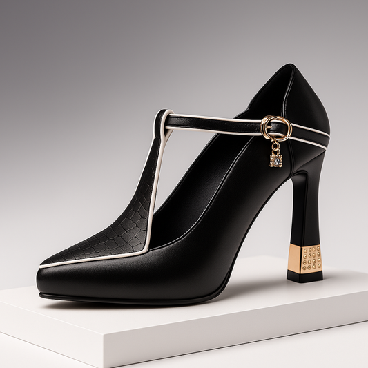Viv Raffinierte T-Steg-Pumps