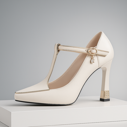 Viv Raffinierte T-Steg-Pumps