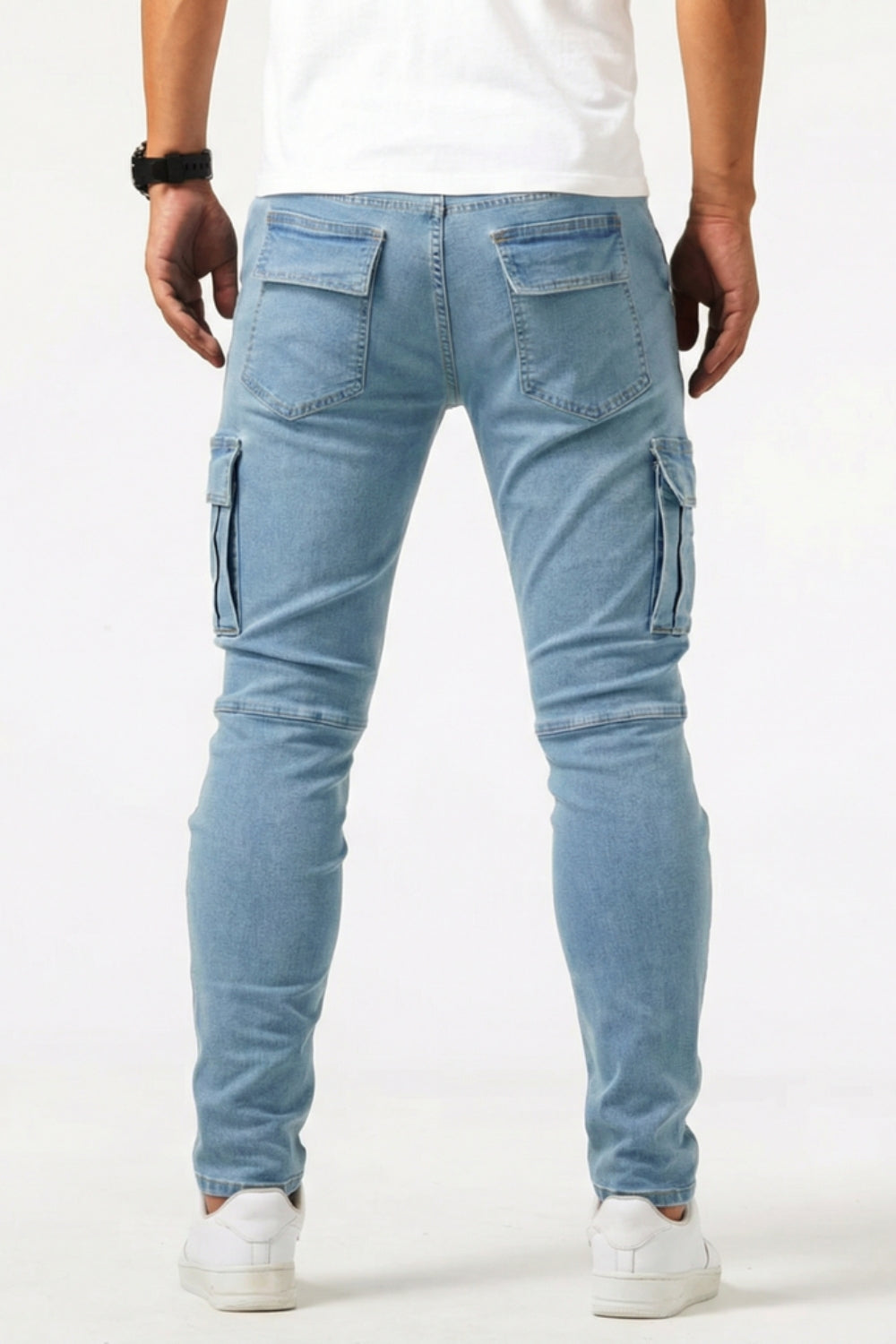 Elastische Cargo Jeans