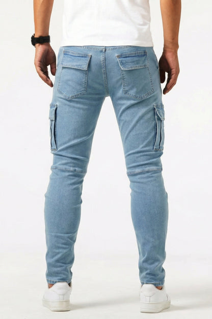 Elastische Cargo Jeans