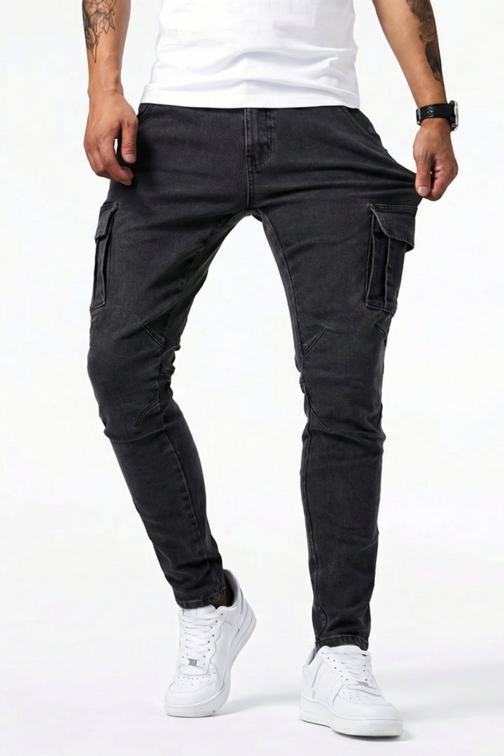 Elastische Cargo Jeans