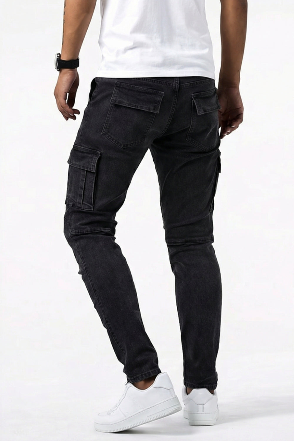 Elastische Cargo Jeans