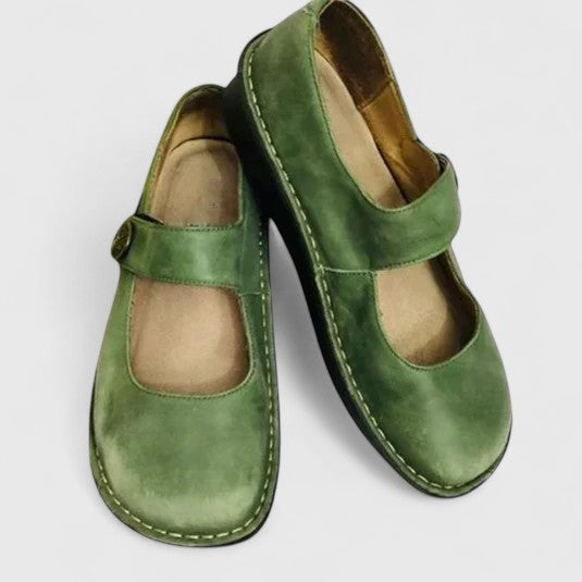 Monique Patiniertes Leder-Loafer