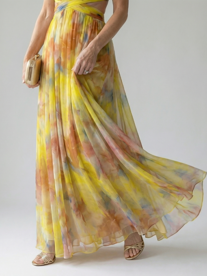Isel Soft Wrap Maxi Kleid