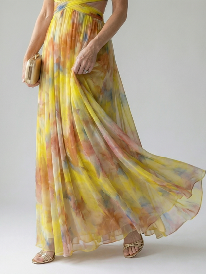 Isel Soft Wrap Maxi Kleid