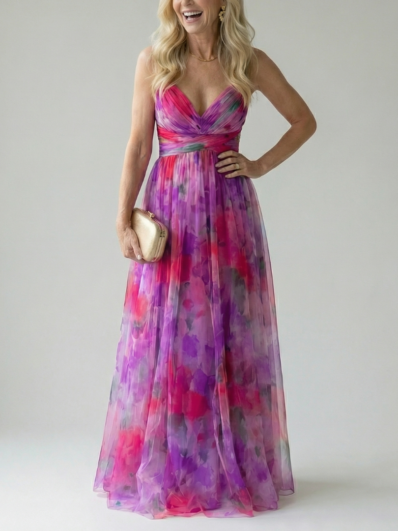 Isel Soft Wrap Maxi Kleid