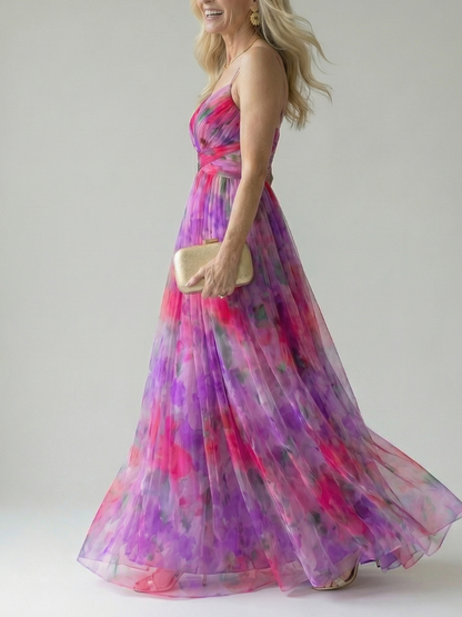 Isel Soft Wrap Maxi Kleid