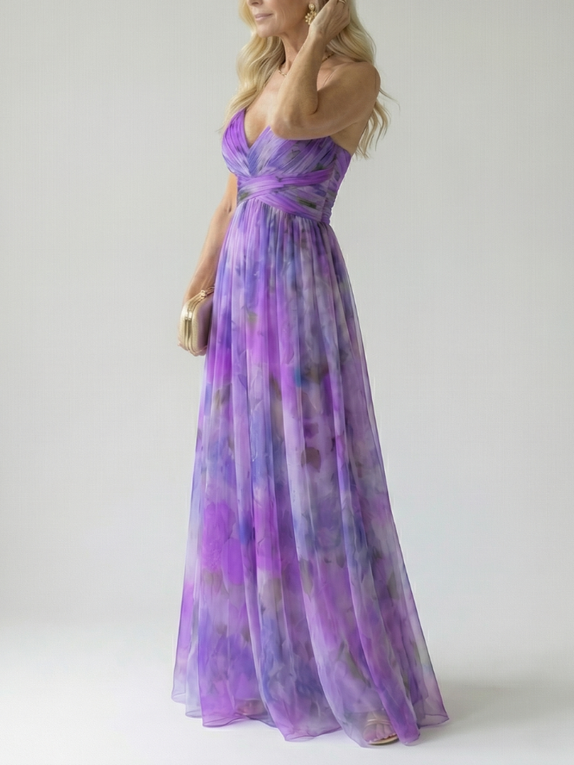 Isel Soft Wrap Maxi Kleid