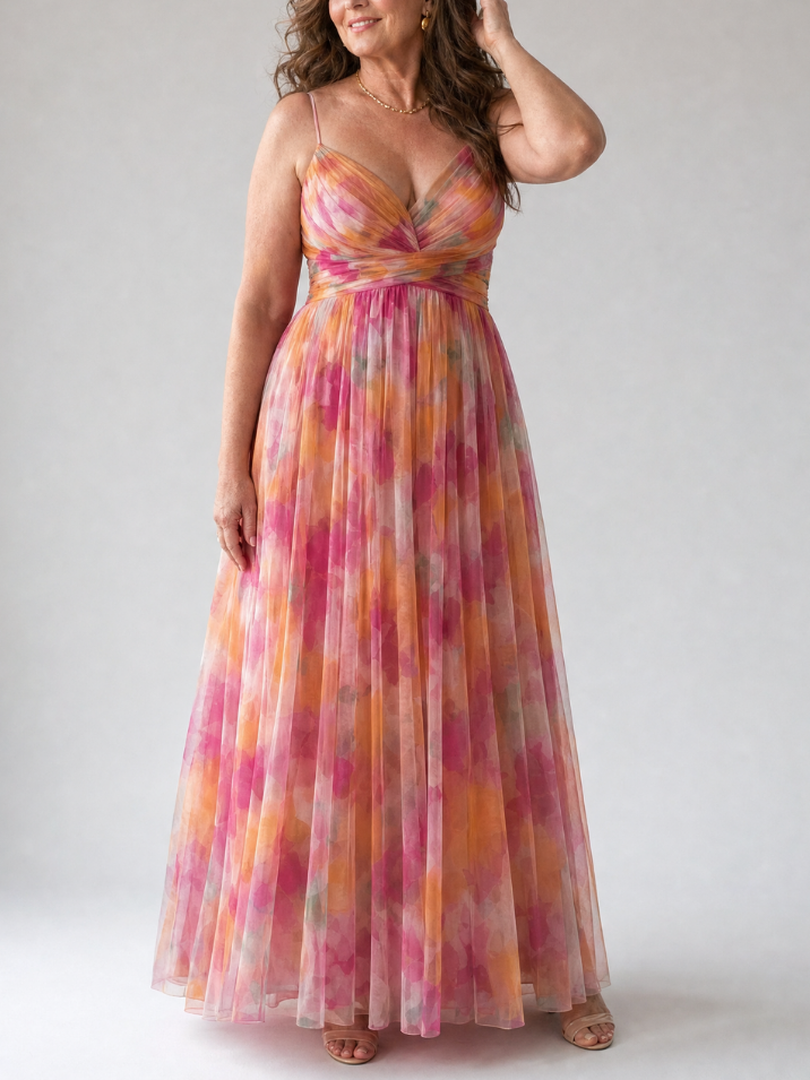 Isel Soft Wrap Maxi Kleid