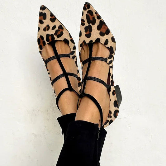 Franca Pumps Leo-Riemen