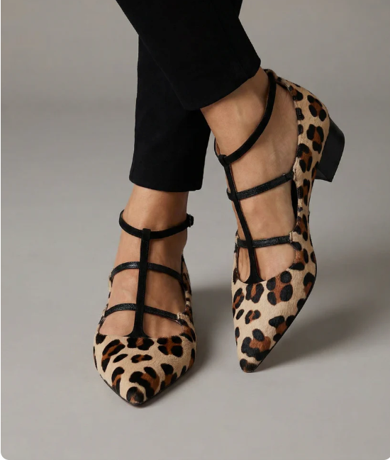 Franca Pumps Leo-Riemen