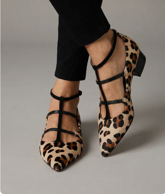 Franca Pumps Leo-Riemen