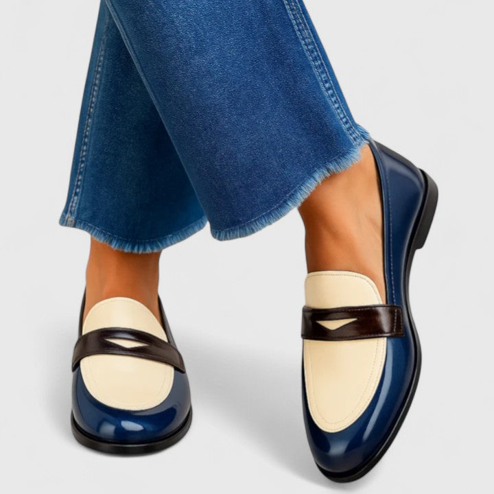 Francesca Zweifarbige Loafer