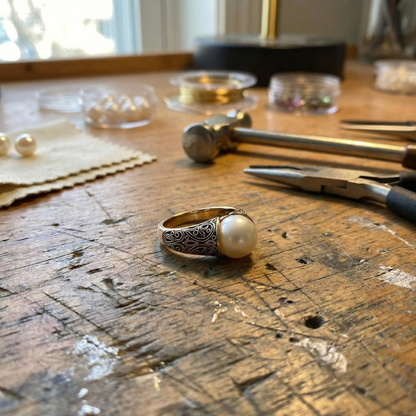 Vintage-Perlenring