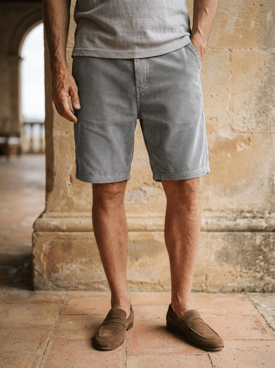 Luxuriöse Cord-Shorts für den Sommer
