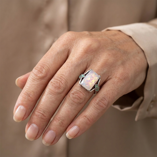 Silber Opalring