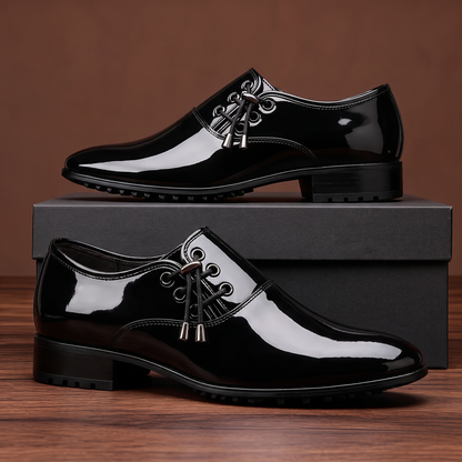 Lackleder-Businessschuhe