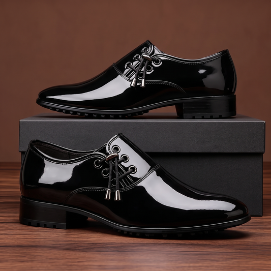 Lackleder-Businessschuhe