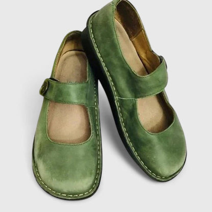 Monique Patiniertes Leder-Loafer