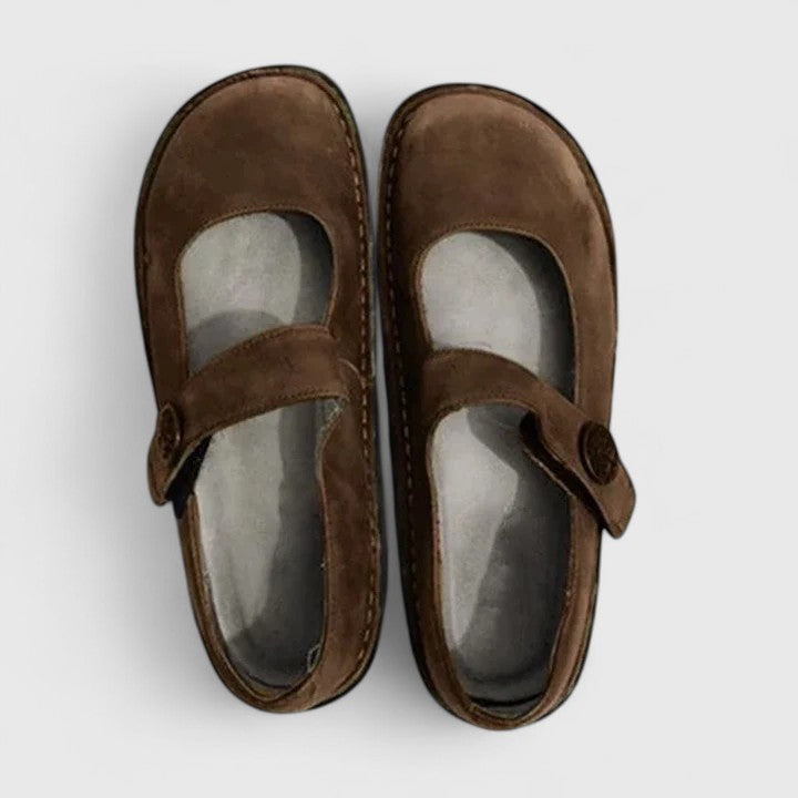 Monique Patiniertes Leder-Loafer