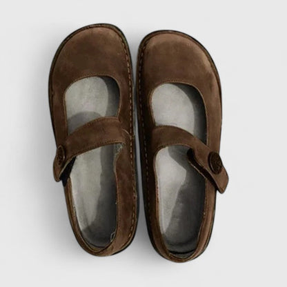 Monique Patiniertes Leder-Loafer